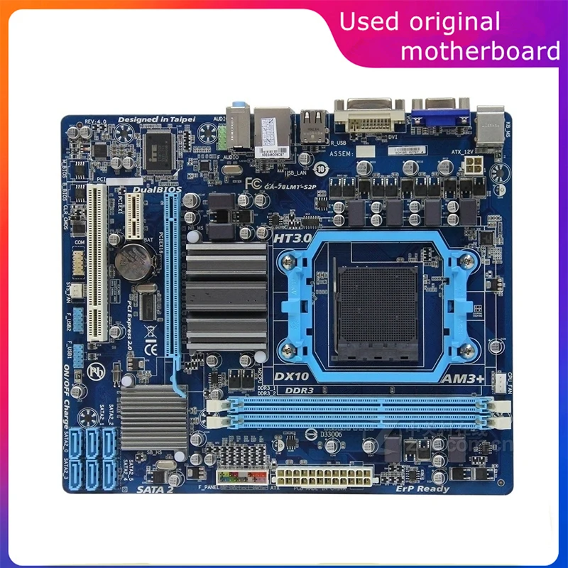 Used Like New: GIGABYTE GA-78LMT-USB3 AM3+/AM3 Micro