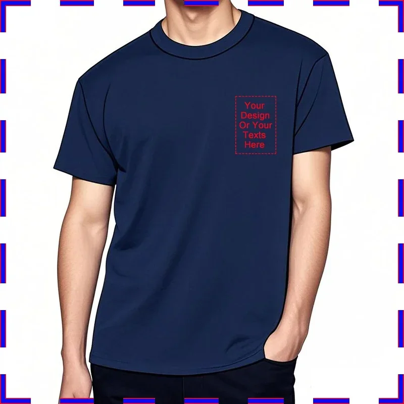 Personalized Custom Photo T-Shirts for Men - Unique Gift for Dad, Grandpa, or Couples
