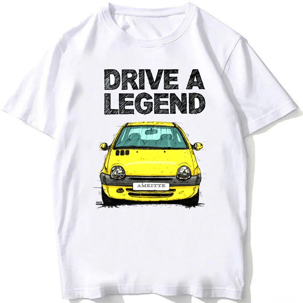 2026 New Drive A Legend Twingo Late Halogen Model Sport Car T-Shirt Boy White Tees Man's Clothing Summer Casual T Shirt