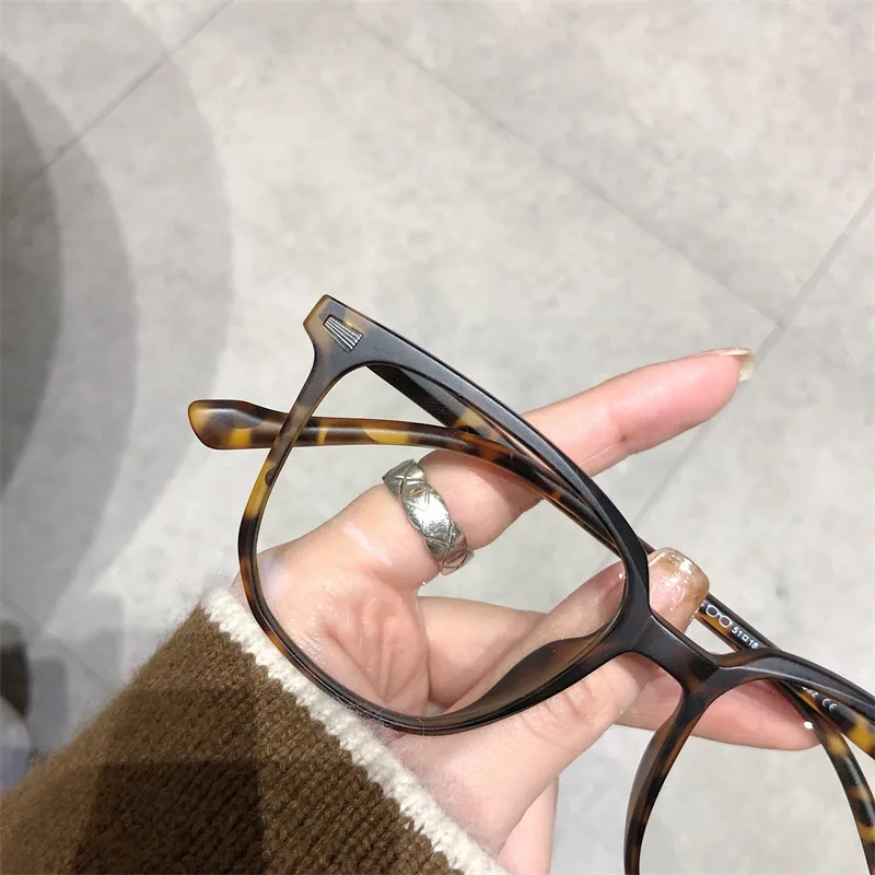 Ladies Myopia Glasses Retro Anti Blue Light Blocking Near Sight Optical Prescription Short-sight Eyewear