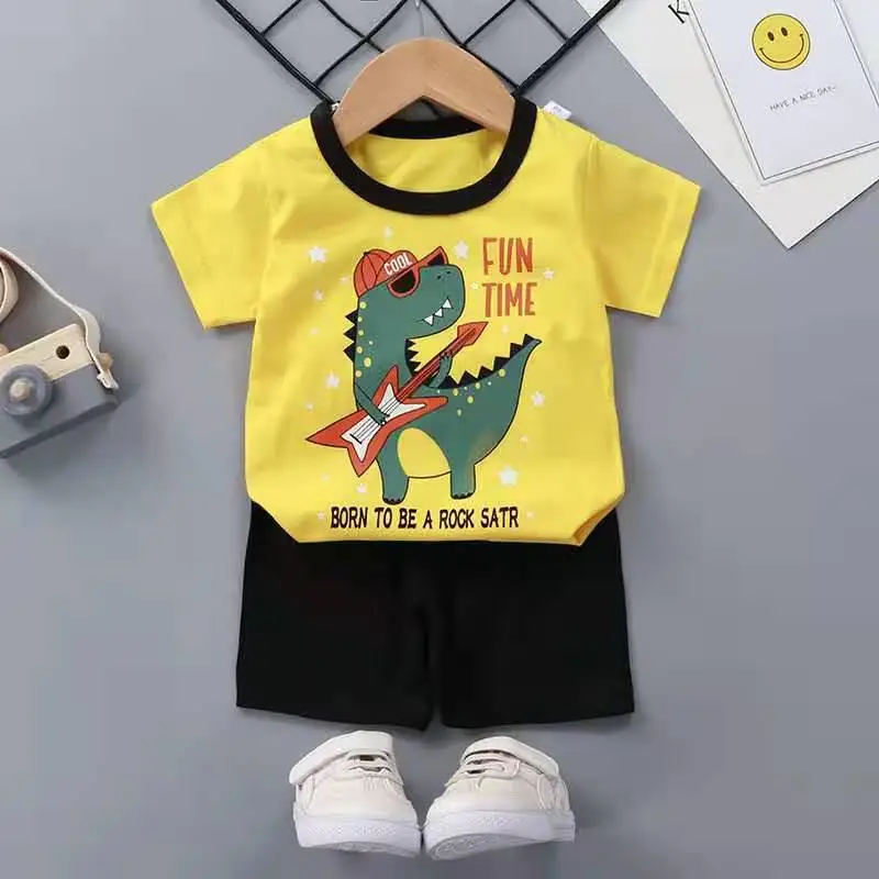 Fashion Summer New Baby Boys Girls Clothing Sets Leisure Sports Kids T-shirt + Shorts Sets Children's Outfit 6 Months-4 Years baby clothing set long sleeve	 Baby Clothing Set