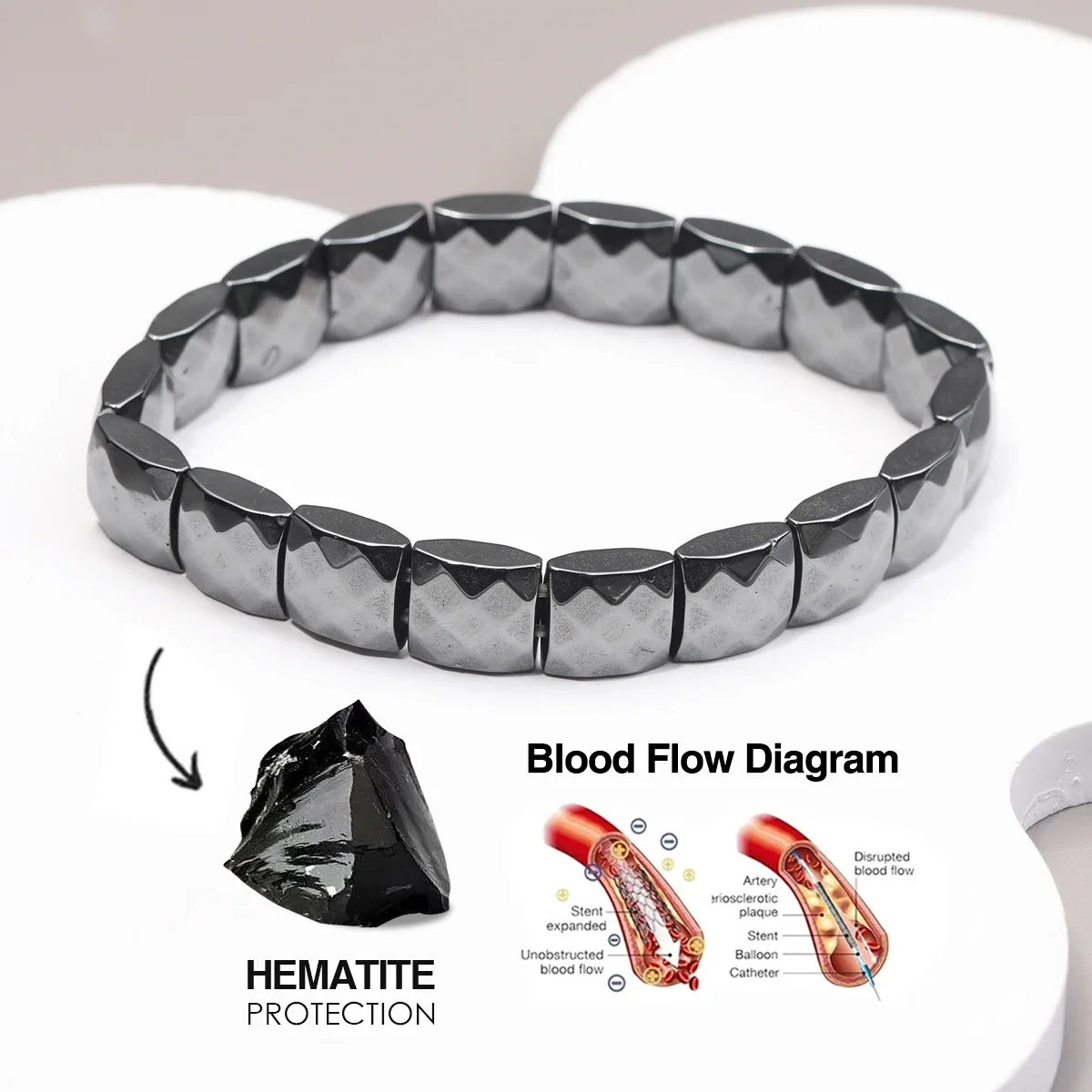 Hämatit-Armband, unterstützt natürliche T-Levels, stellt Vertrauen wieder her, wirkt Mental Clarity & Focus 2025, neues Hämatit-Armband für Herren