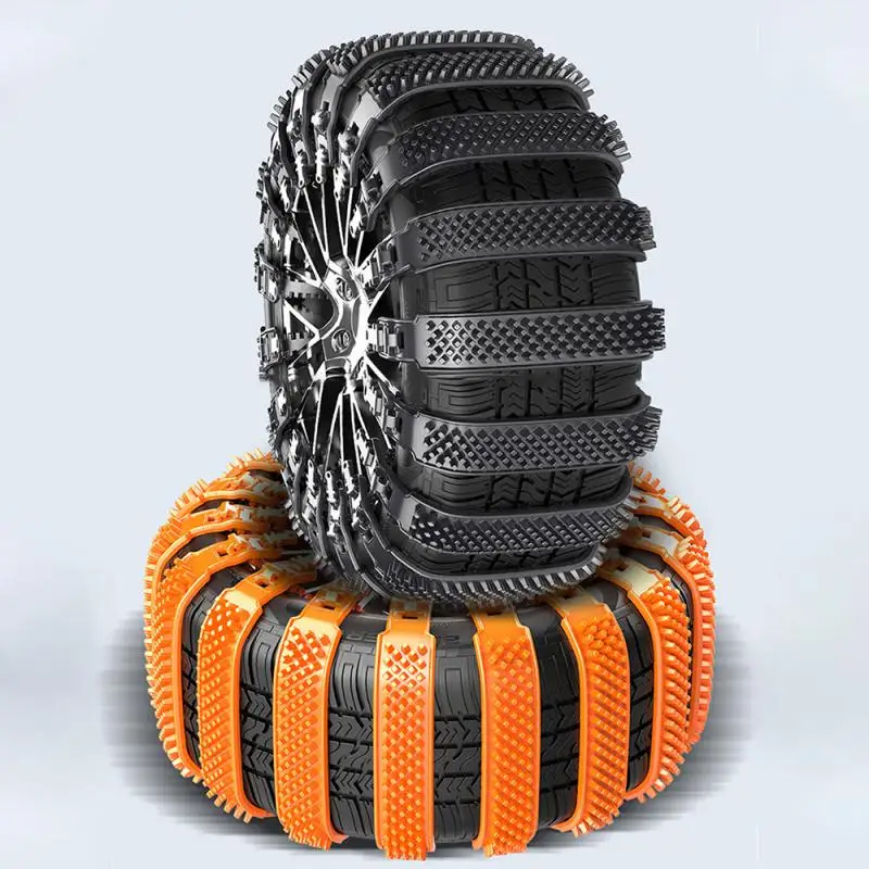 Tire Chains Car Snow Chains Driving SUV Off-road Outdoor Snow Tire Anti-skid Chain Thickened Tendon Universal Car Anti-skid Chain tire chains