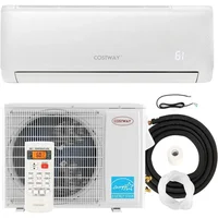 COSTWAY 12,000 BTU Mini Split Air Conditioner, with Heat Pump, Energy Star, 21 SEER2 Inverter, 24H Timer, Auto Clean 1