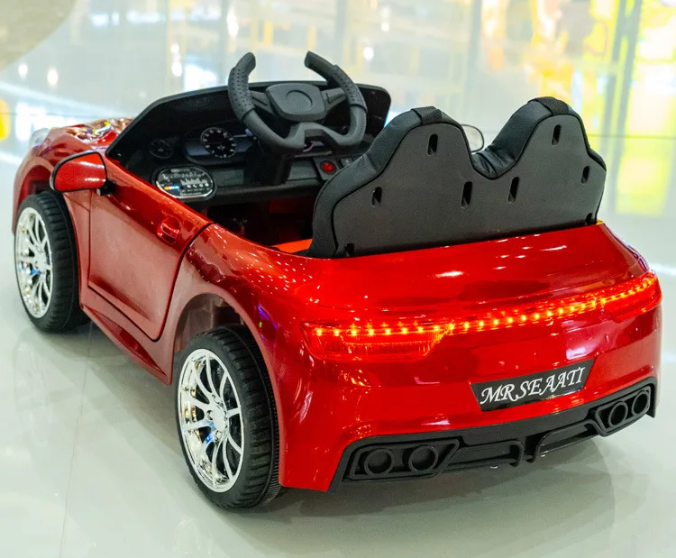 12V Maserati Battery Powered Car 2 Motors Remote Control Led Lights Mp3 Horn Music Two Doors Open Kids Ride On Electric Car - 8618