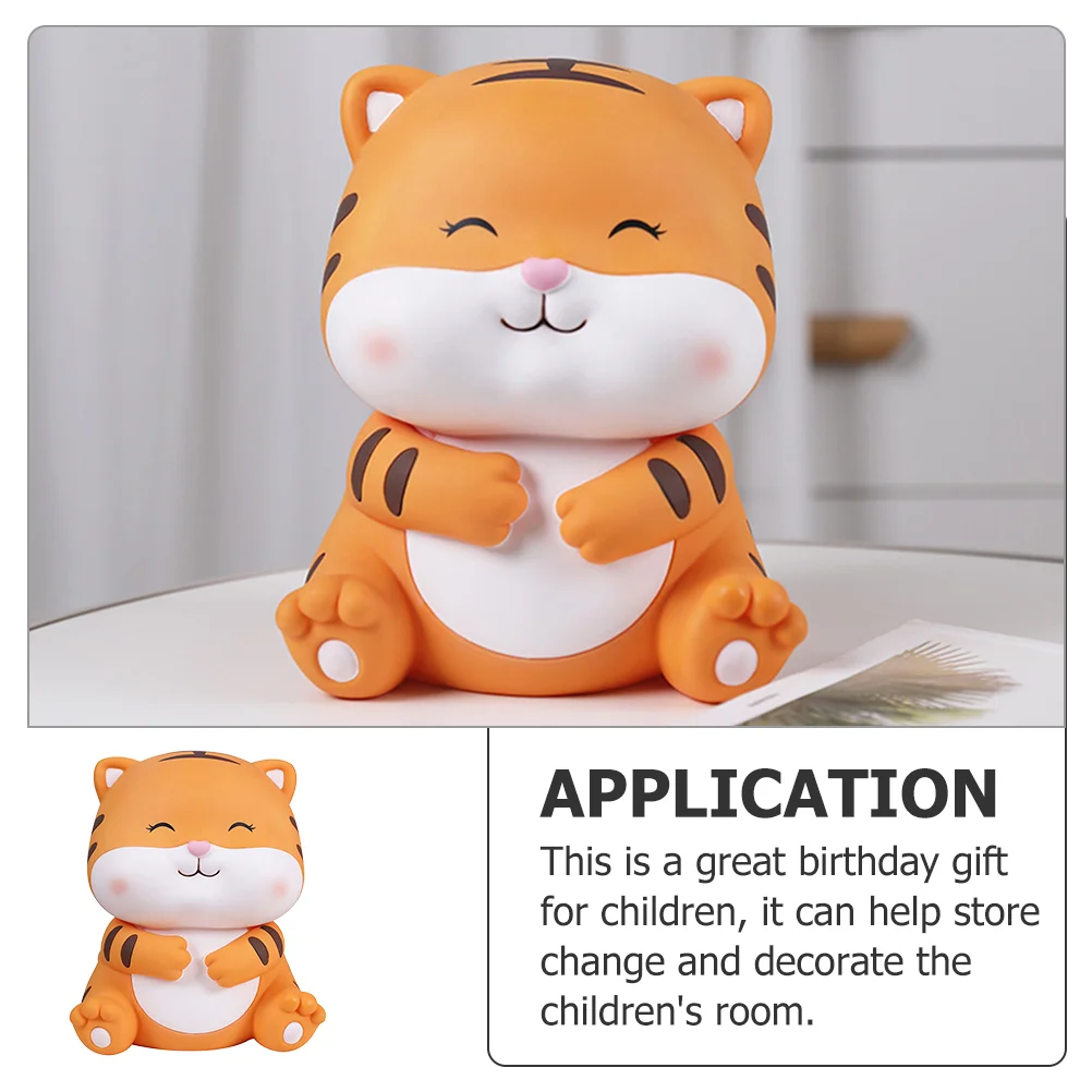 Year of The Tiger Piggy Bank Creative Coin Container Kids Fashion Saving Jar Girls Desk Money Pot 3