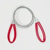 1pc Leather Cover Stainless Steel Wire Saw Wilderness Survival Outdoor Camping Hike Mini Hand Pulled Rope Saw Survival Equipment 4