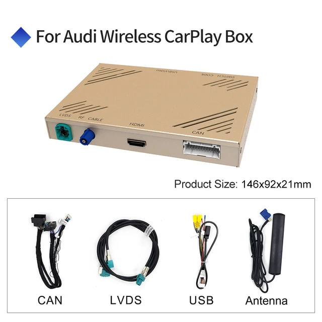 Carlinkit 2.0 Drahtlose Auto Smart Box Für Audi A3 S3 RS3 Q2 Q2L 2013