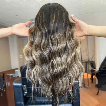 Soft Boby Wave 5x5 Silk Base Jewish Human Hair Wig Ombre Blonde With Baby Hair HD Lace European Hair Preplucked Glueless