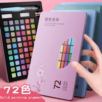 36/48/60/72 Acuarelas Colors Watercolor Set Solid Pigment Paint 예술용품 Professional Art Supplies Draw With Paintbrush Fountain Pen 1
