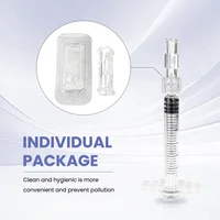เข็มฉีดยาปราศจากเชื้อ Connector Double Helix Luer ล็อคอะแดปเตอร์พลาสติกสภาพแวดล้อม Drug Guide อุปกรณ์ 3