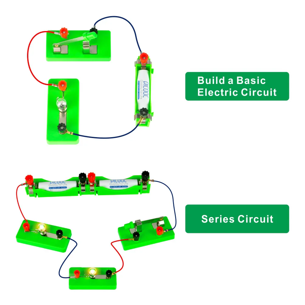 OSOYOO Kids Electricity Circuit Learning Kit for Science Study Series Circuit Parallel Circuit Physics Experiments Learning Tool