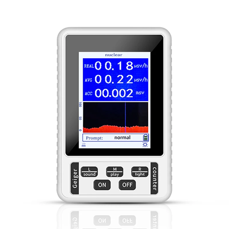 Nuclear Radiation Detector Color Display Screen Geiger Counter Personal BR-9B XR-1 Dosimeter Marble Detector Beta Gamma radiation detector geiger counter