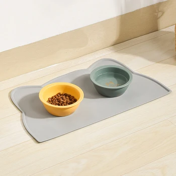 Sd6004f4b5fb14939844d2b1003da5f8aa.jpg 1PC Pet Placemats Are Waterproof And Non-slip To Prevent Food And Water Spills And Easy To Clean For Dogs And Cats