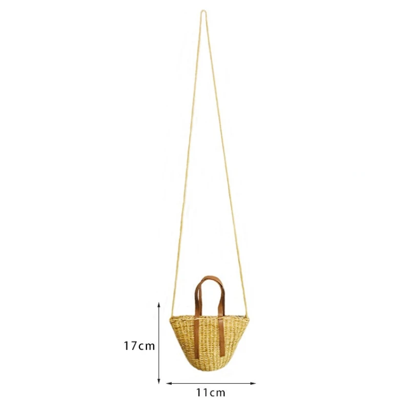 Kids Straw Purse Cute Crossbody Bags for Girls Coin Pouch Kawaii Toddler Rattan Beach Tote Clutch Bag