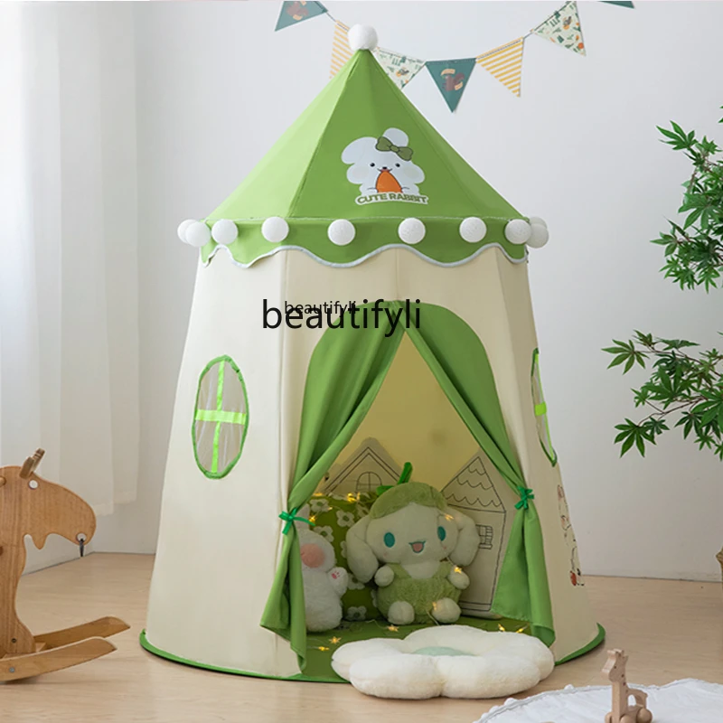 Kids tent indoor yurt playhouse little girl boy princess castle baby toys