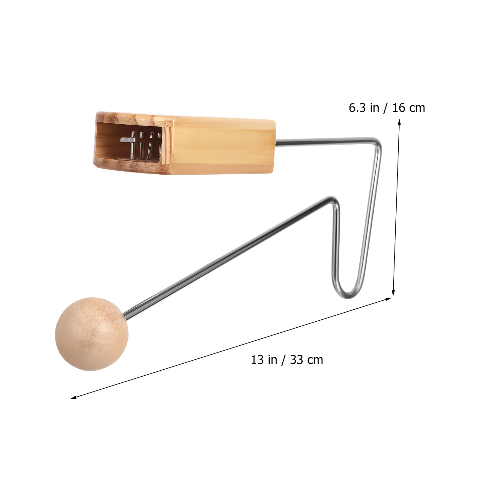 Wooden Vibraslap Unique Sound Construction Versatile Percussion Instrument for Musicians Parties Latin