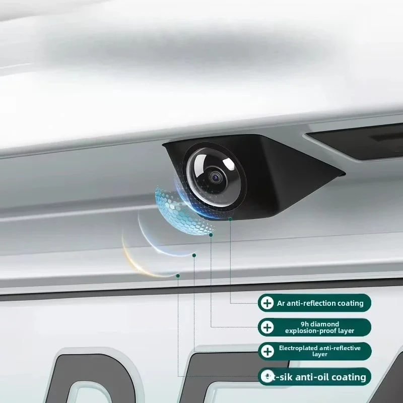 2/4 Pezzi Protezioni per Lenti di Telecamere Auto Anteriori e Posteriori, Dispositivi di Protezione per Lenti di Immagine Veicolare, Protezione per Lenti Telecamera Paraurti Anteriore - immagine 2