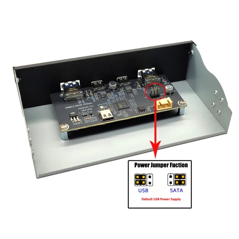 Usb 3.2 Painel Frontal Hub Multi-usb Slot Usb3.2 Gen2 Tipo-c Porta de Super-velocidade - Imagem 5