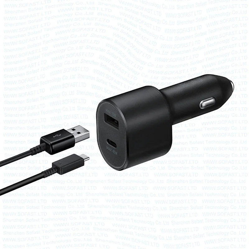 Car Charger Car Phone Charger 60W For Samsung Car Charger 1A1C Super Fast Charging Pd Usb C Auto Cargador 45w For Galaxy S24 S23 S22 S21 Note 20 Ultra A55 A54