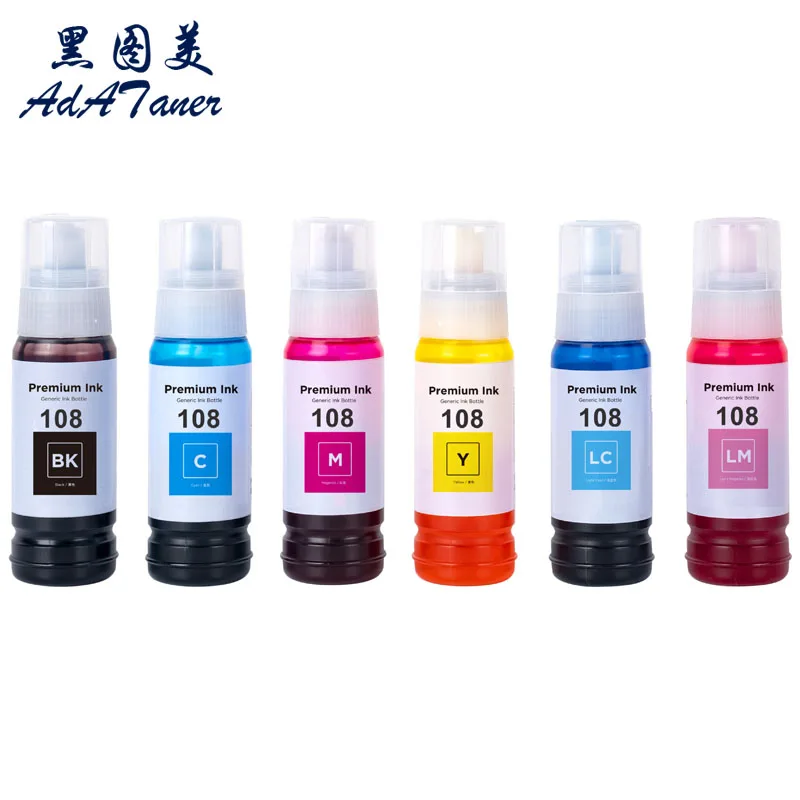 056 057 107 108 574 Compatible Water Based Bottle Refill Dye Ink For Epson L8050 L8058 L18050 L18058 ET-18100 Printer dye ink kit,ink refill kit,dye ink refill,inkjet printer ink,ink refill,printer cleaner