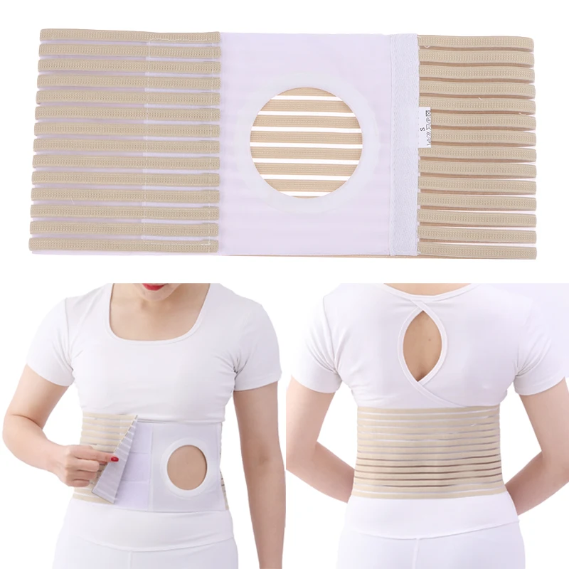 Ostomy Hernia Belt Stoma Support Wraps Ostomy Belt Unisex Hernia Support Abdominal Binder Brace For Men Women