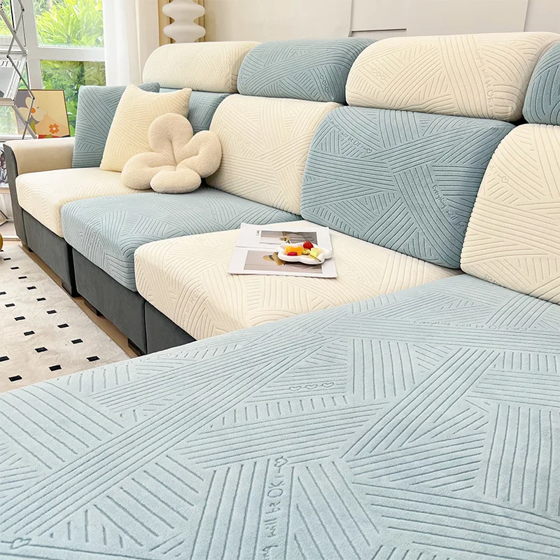 Adjustable Elastic Sofas Covers Adaptable Covers for Sofas for Living Room Slipcovers Couch Chair Cover 1/2/3/4 Seater L-shaped 3