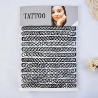 12 pièces Vintage cou tatouage tour de cou élastique femmes collier Punk tatouage tour de cou extensible collier bijoux filles Sautoirs colliers 4
