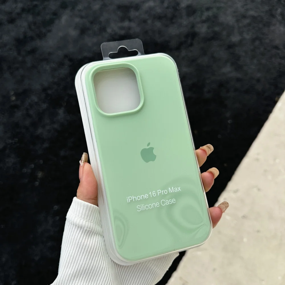 New Official Liquid Silicone Soft Phone Case - Shockproof Cover with Logo