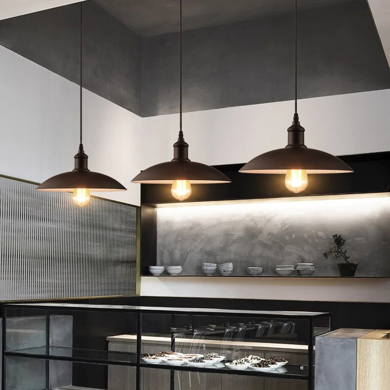 

Vintage pendant lights industrial Loft lamp E27 Nordic Restaurant Kitchen light Night Light lamp Loft bar Living room lamp
