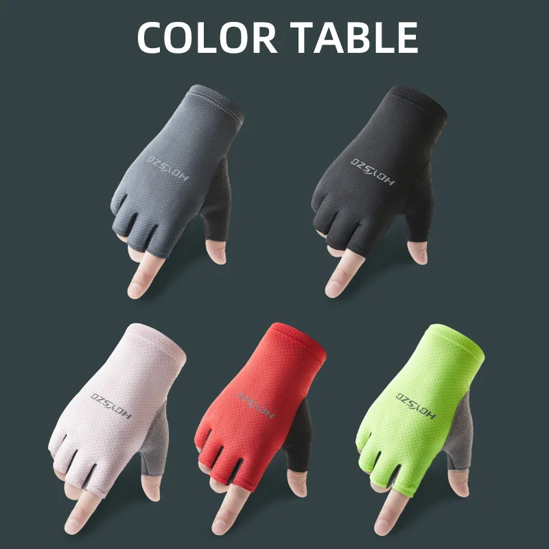 Description Picture 4 of itemSummer Fishing Gloves for Men Women Carp Fishing Anti-slip Fingerless Cycling Gloves MTB Road Bike Bicycle Gloves Fish Equipment