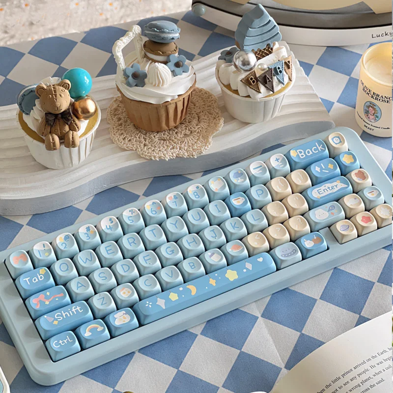 Mifuny Moonlight Coelho Tema Keycap Grupo Pbt Keyboard Cap Anime Keycap Moa Soa Acessórios Teclado Mecânico Presente - Imagem 5