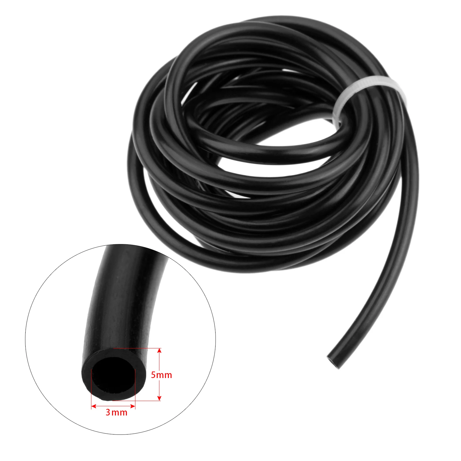 Chainsaw Parts Kit Fuel Oil Tank Chain Saw Rubber Fuel Tube 3mm 3 M Length