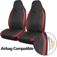 High Back Air Mesh Fabric Car Seat Covers Sporty Design Airbag Compatible Fit For Most Car Suv Truck Van Seat Cushion 6