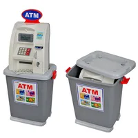 81cm High Quality Children's Bank ATM cash machine deposit machine toy play house toys for kids Birthday Christmas Gift 2
