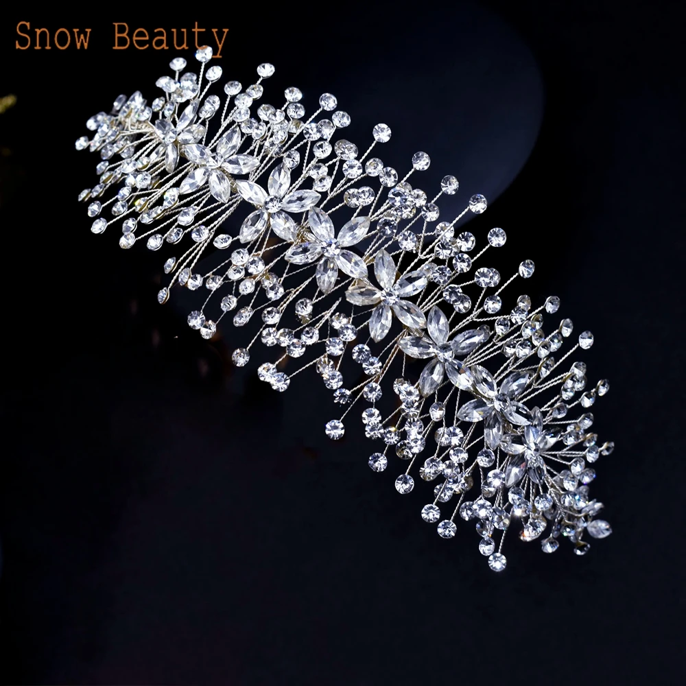 DZ004 Wedding Hairband Leaf Headband Birthday Party Headpieces Hair Accessorie for Women and Girls Bridesmaid Gift Bridal Tiara