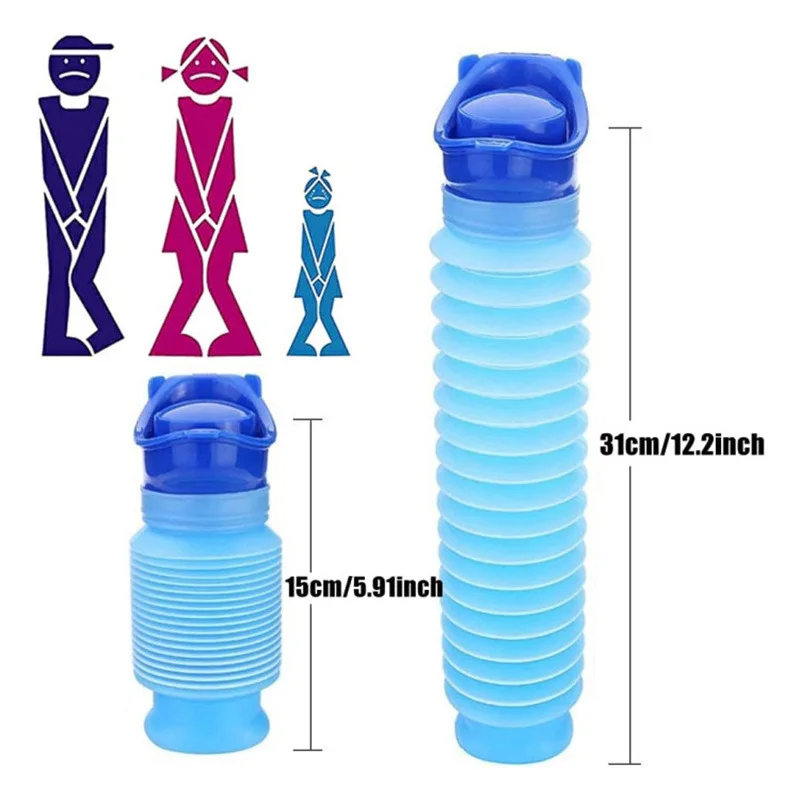 750ml Portable Adult Urinal Outdoor Camping Travel Urine Car Urination Soft Toilet Urine Help Men Women Toilet Urinals portable urinal