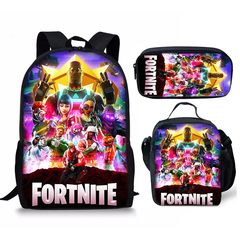 Mochila Escolar Mochilas De Fortnite Del Juego Backpack Asda