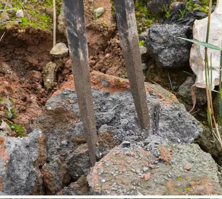 Agricultural Tools Two-Tooth Hoe Planting Vegetables Household Manganese Steel Digging Loose Soil Turning Ground Hoe Rake 5