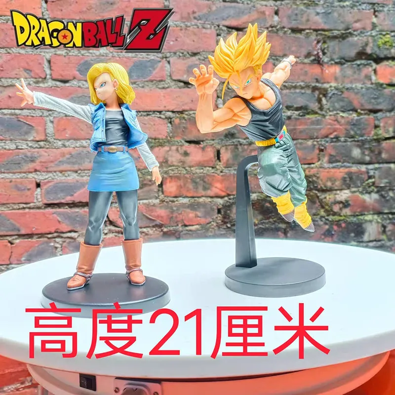 

100% Original Match Makers Dragon Ball Z Action Figure 18 Saiya Anime Figure Action Competitor 18cm Pvc Model Toys Desktop Kids