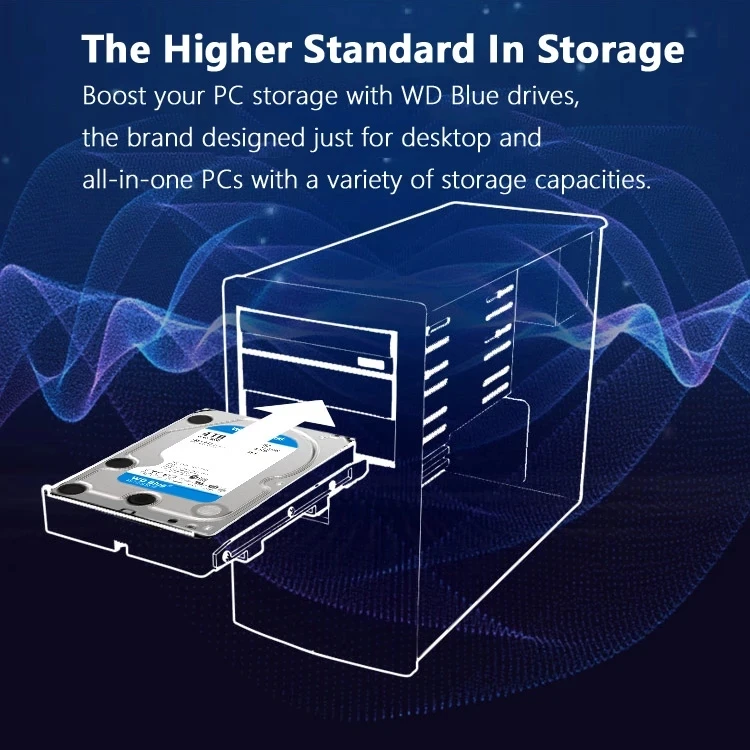 WD Blue-4TB 3TB 2TB 1TB  ϵ ̺ ũ 3.5 ġ 5400 RPM 64M ĳ SATA III 500GB, ũž ǻͿ HDD HD ϵ ũ