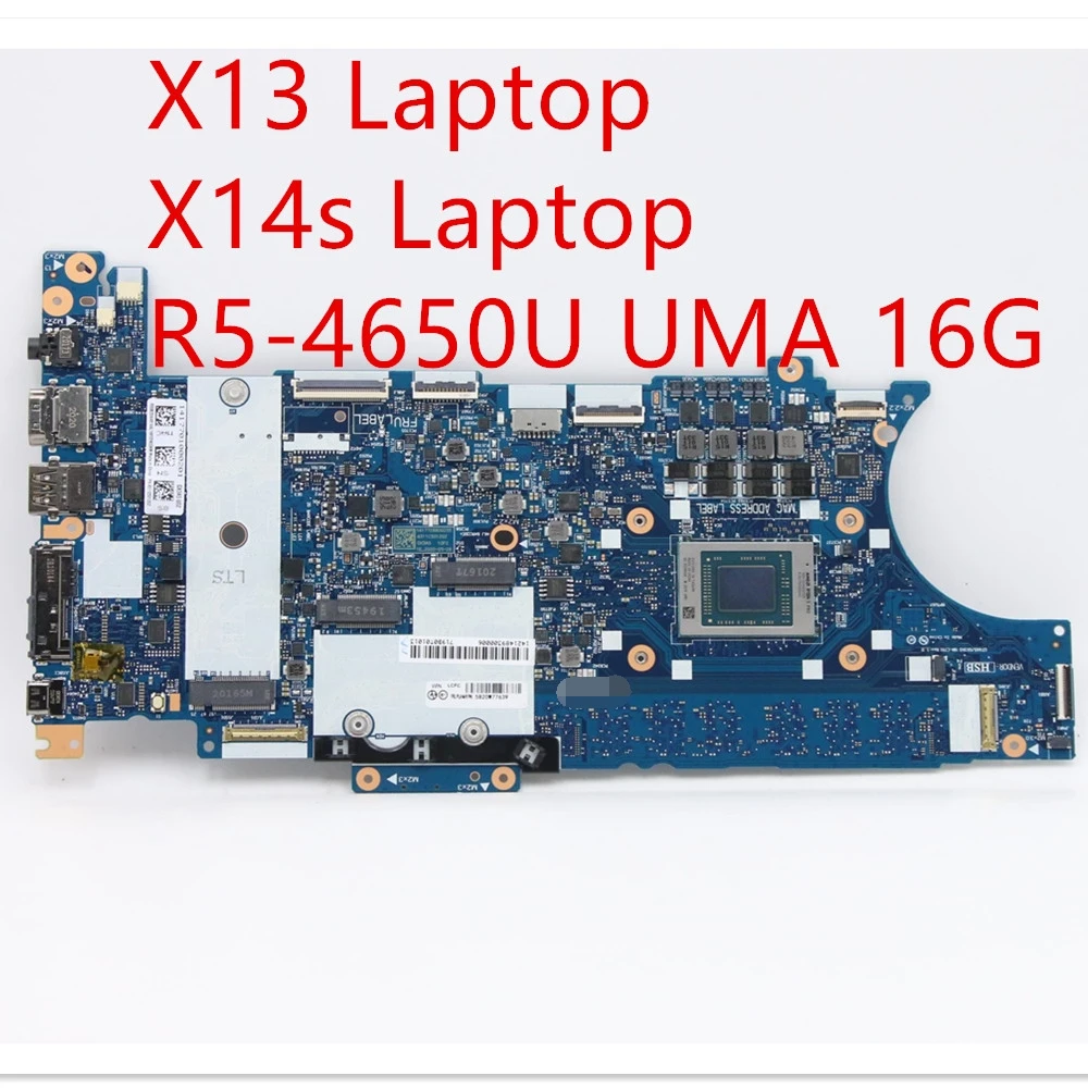 

Материнская плата для ноутбука Lenovo ThinkPad X13/X14s, системная плата R5-4650U UMA 16gG 5B20W77639