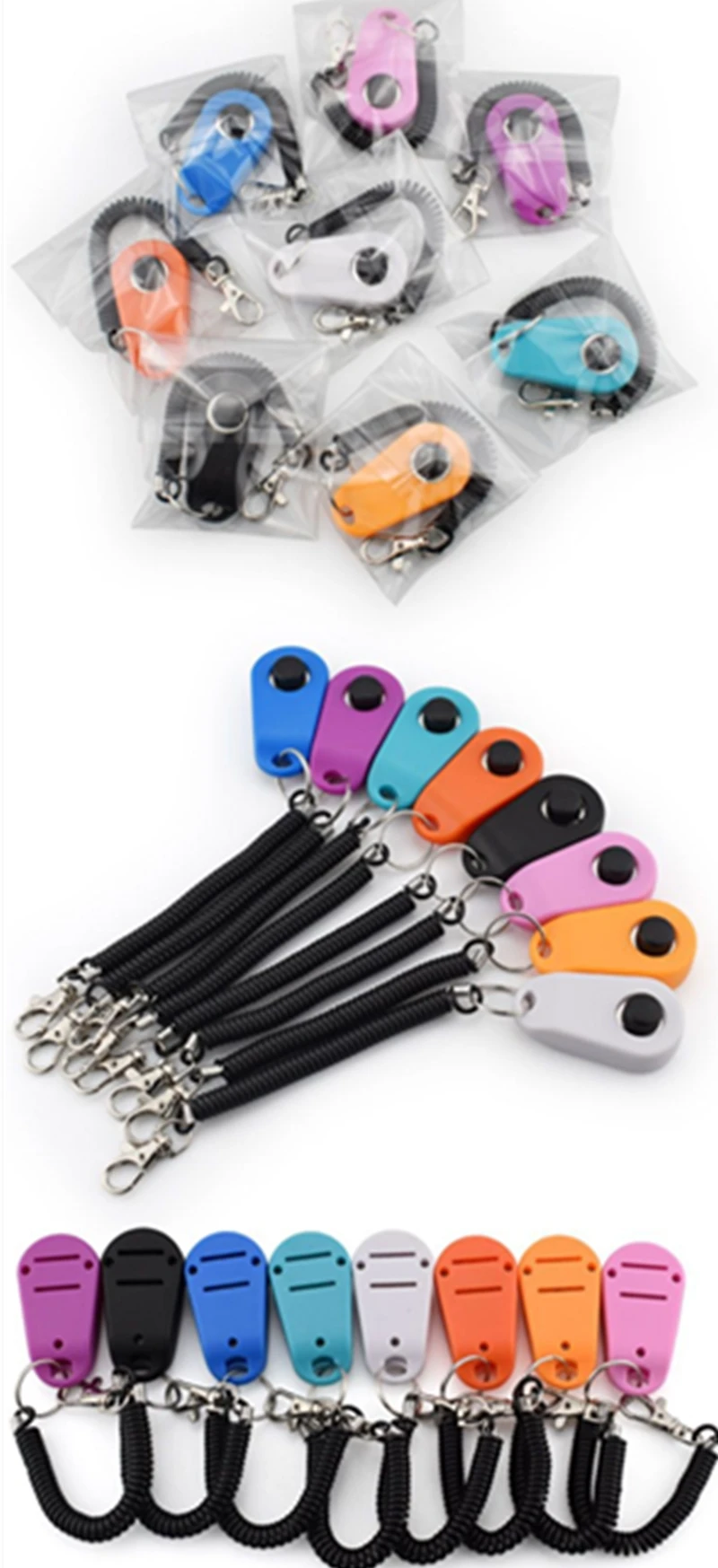 Dog Cat Pet  Training Clicker With Wrist Strap Training Supplies For Dogs Cats Pet Training Clicker Dog Supplies Dog Trainings