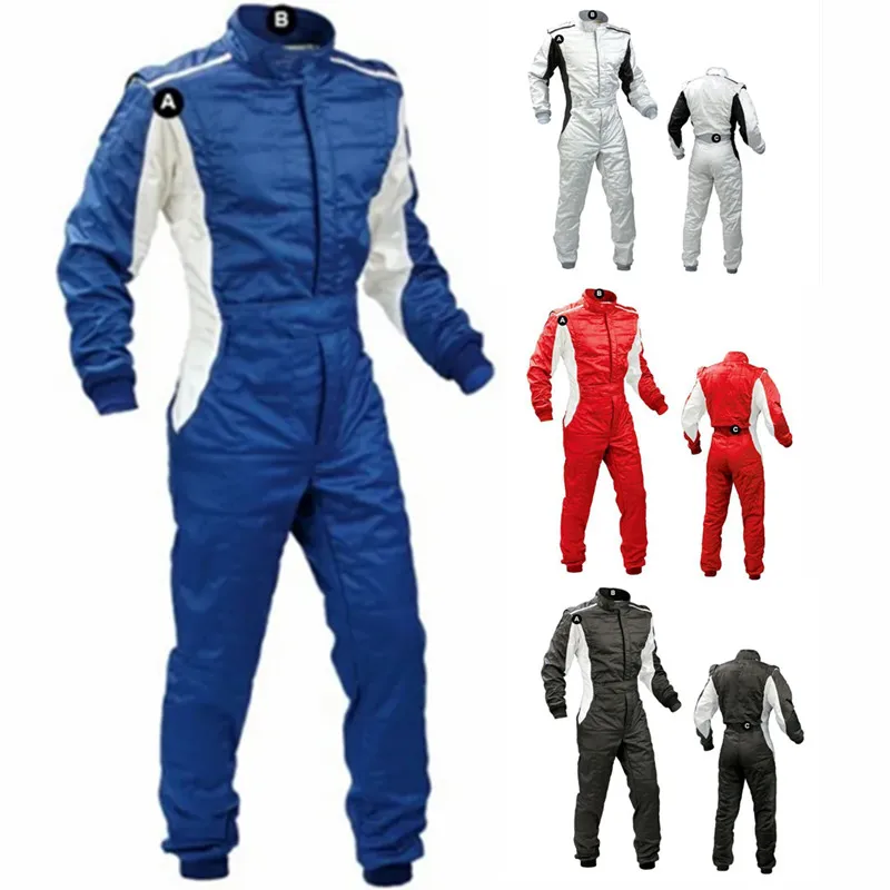 

2023 F1 Karting Suit Car Motorcycle Racing Club Exercise Clothing Overalls Suit Two Layer Waterproof Auto Karting Suit Unisex