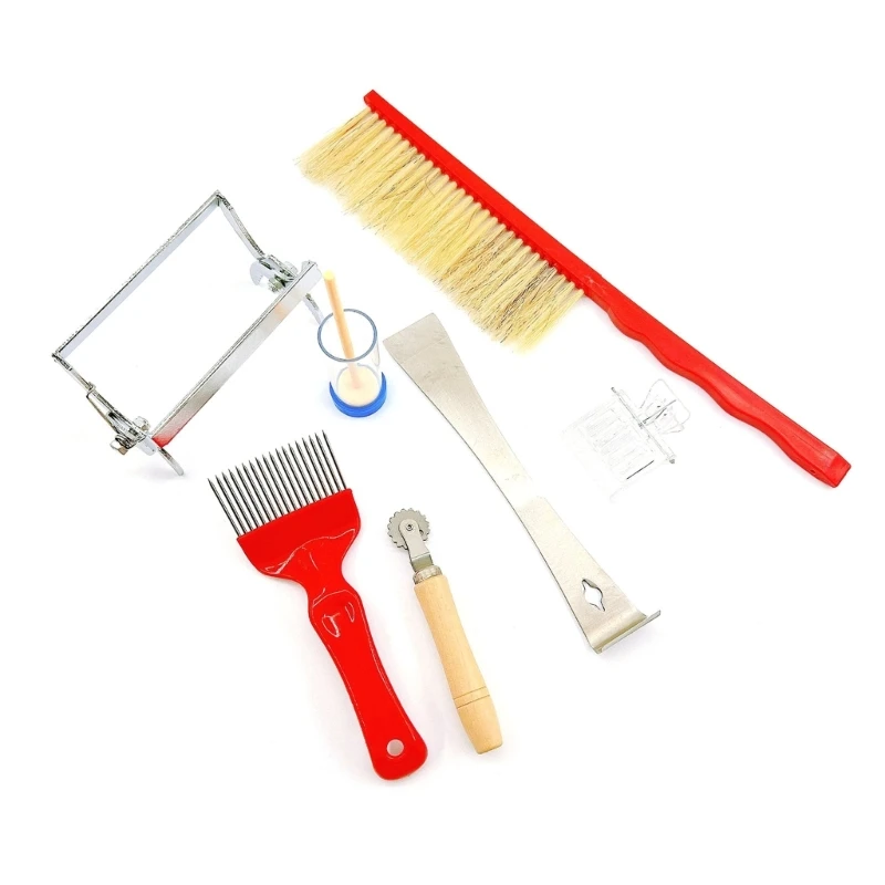 

Beekeeping Tool 7pcs/set Beekeeping Supplies Equipment Kits Feeder Brush