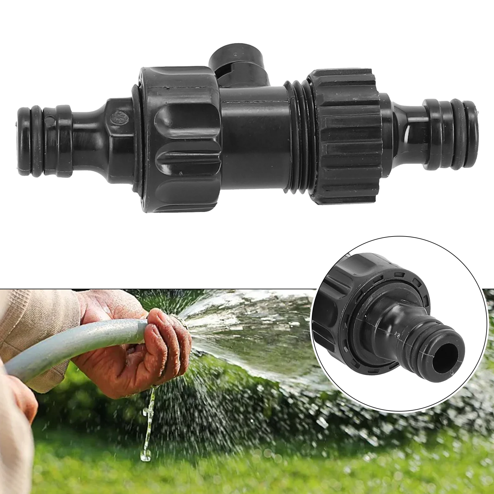 

100% Brand New Shut-Off Valve Garden Hose Pipe Hose Pipe Quick Connector 1/2 Shut Off Valve Fitting Connector