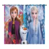 Frozen Princess Elsa Home Decor Curtains For Living Room Bedroom 100% Polyester Blackout Anime Suitable Children And Adults 1