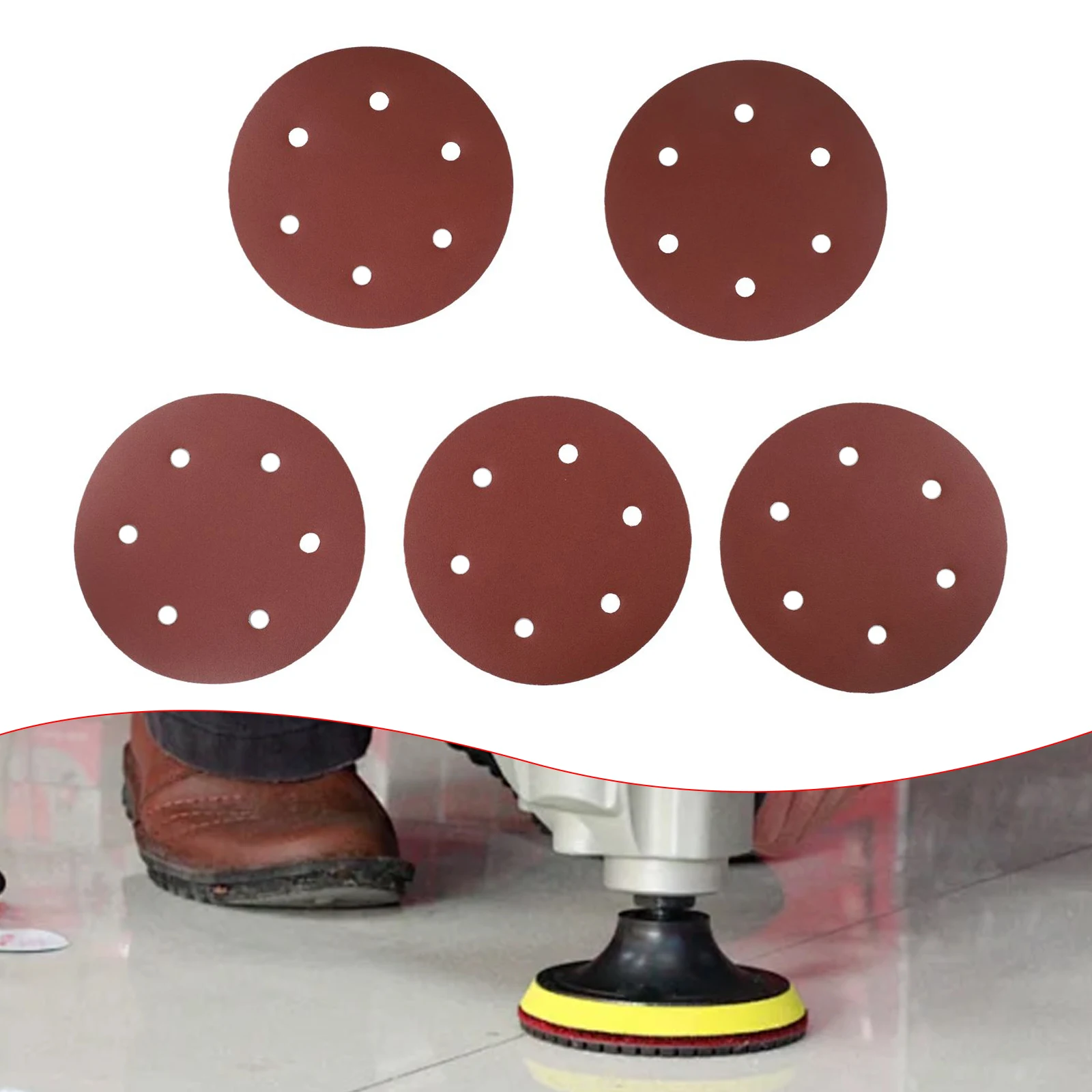

9inch Sandpaper 225mm 6 Hole Sanding Paper 40-2000grit Electric Wall Polisher Home Polishing Tool Replacement Accessories
