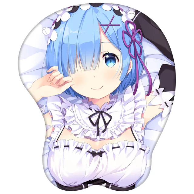 Re:life In A Different World From Zero Rem Mouse Pad Anime Character Mouse Pad Silicone Wrist Guard Computer Accessories