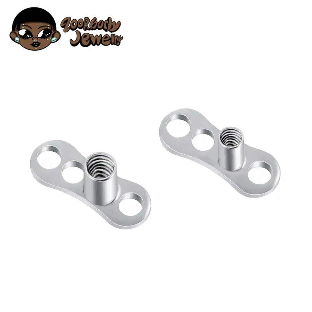 10 Stück/1 Stück ASTM F136 Titan Dermal Anchor Piercing 16G 14G Mikrodermal Skin Diver Dermal Piercing Körperschmuck Großhandel Viele